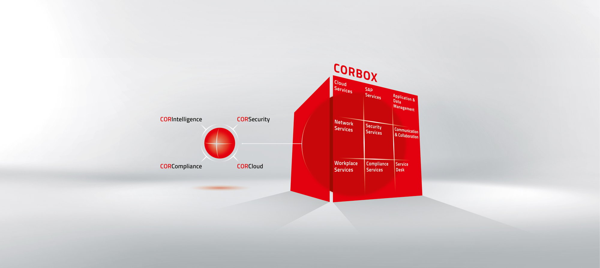 CORBOX-model met afzonderlijke vakgebieden